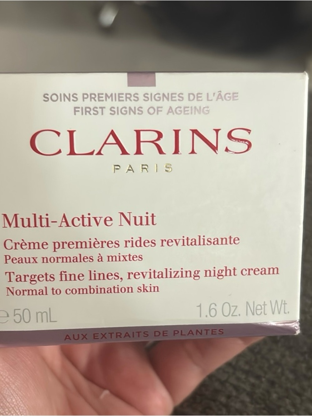 Clarins Multi-Active Nuit Night Cream – Pink and White Packaging